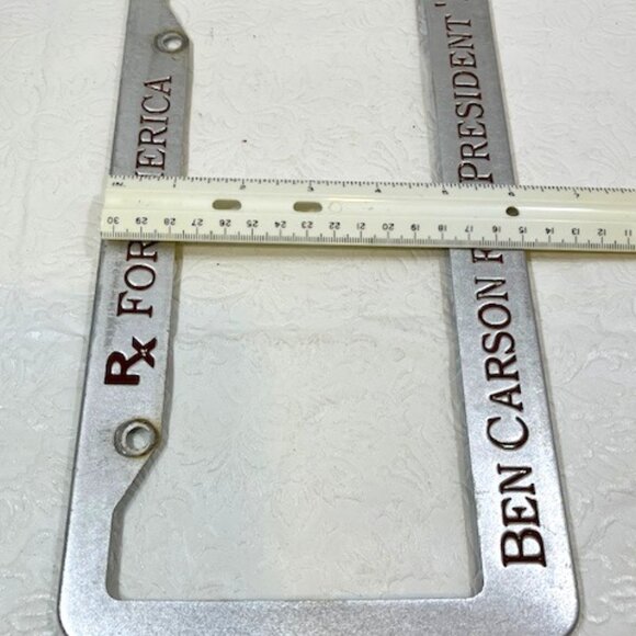 Ben Carson For President '16/Rx For America License Tag Plate Frame - Picture 5 of 9